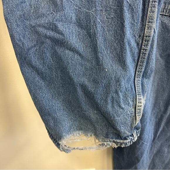Dickies Blue Denim Carpenter Bib Overalls 42 x 32 - Picture 14 of 16